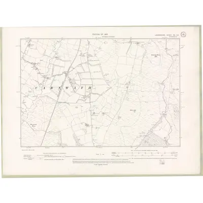 1910 Map of Lanarkshire Sheet XX.SE, 1912 Print