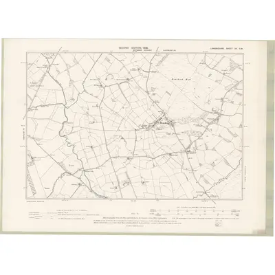 1896 Map of Lanarkshire Sheet XX.SW, 1898 Print