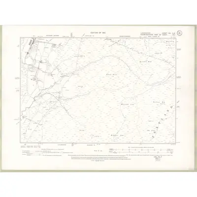 1910 Map of Lanarkshire Sheet XXI.NW, 1912 Print
