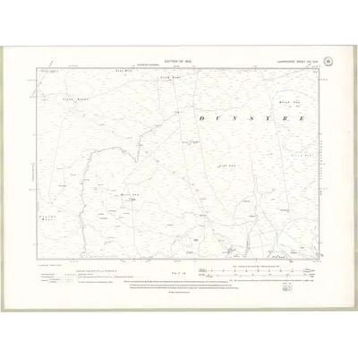 1910 Map of Lanarkshire Sheet XXI.SW, 1912 Print