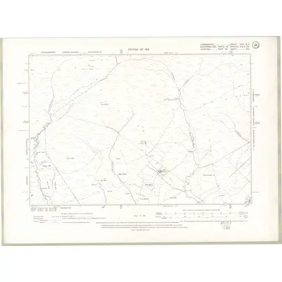 1909 Map of Lanarkshire Sheet XXII.SE, 1912 Print