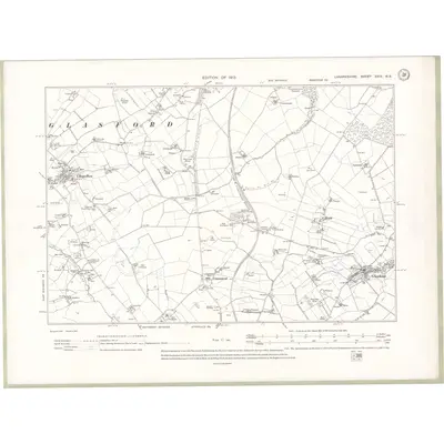 1910 Map of Lanarkshire Sheet XXIII.NE, 1913 Print
