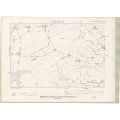 1896 Map of Lanarkshire Sheet XXIII.NW, 1898 Print