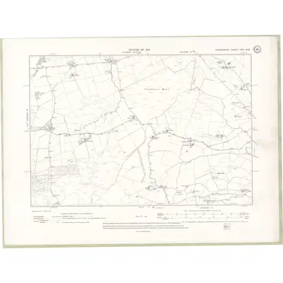 1910 Map of Lanarkshire Sheet XXIII.NW, 1913 Print