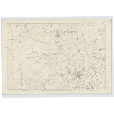 1858 Map of Lanarkshire, Sheet XXIII, 1864 Print
