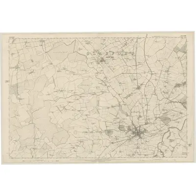 1858 Map of Lanarkshire, Sheet XXIII, 1864 Print