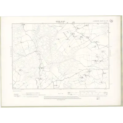1910 Map of Lanarkshire Sheet XXIII.SW, 1913 Print