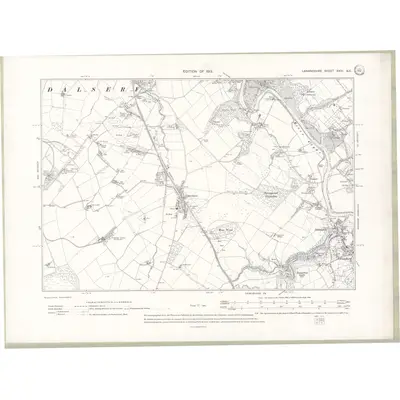 1910 Map of Lanarkshire Sheet XXIV.NE, 1913 Print