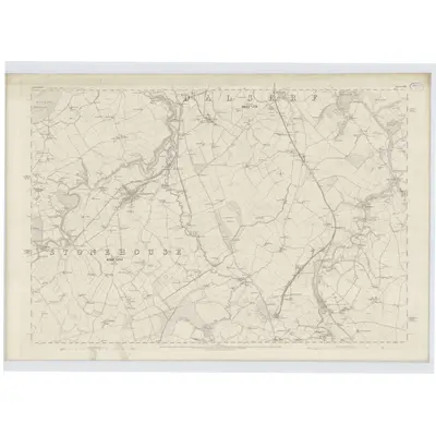 1858 Map of Lanarkshire, Sheet XXIV, 1864 Print