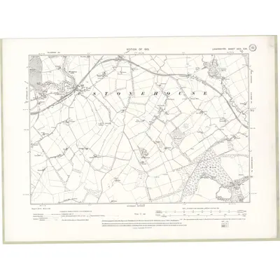 1909 Map of Lanarkshire Sheet XXIV.SW, 1913 Print