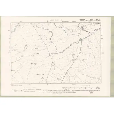 1896 Map of Lanarkshire Sheet XXIX.NE, 1899 Print