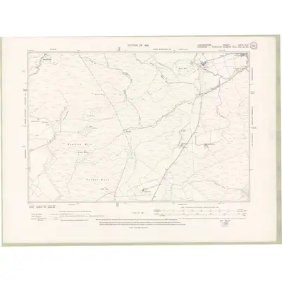 1909 Map of Lanarkshire Sheet XXIX.NE, 1912 Print