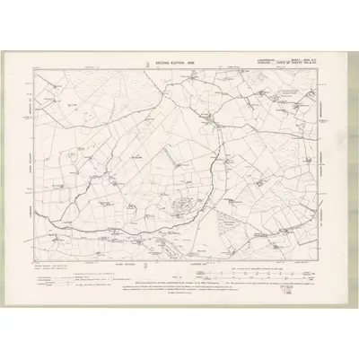 1896 Map of Lanarkshire Sheet XXIX.SE, 1899 Print