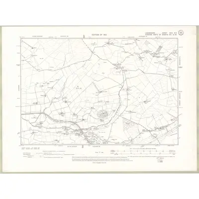 1909 Map of Lanarkshire Sheet XXIX.SE, 1912 Print