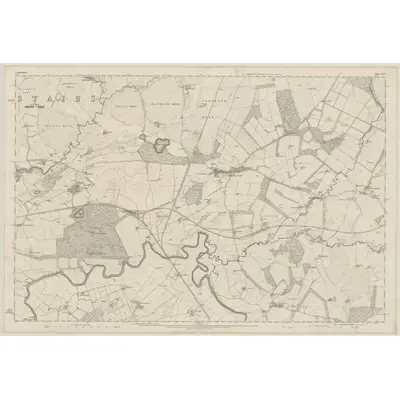 1858 Map of Lanarkshire, Sheet XXVI, 1864 Print