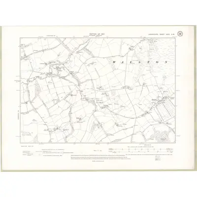 1909 Map of Lanarkshire Sheet XXVII.SW, 1912 Print