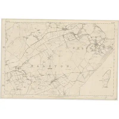 1859 Map of Lanarkshire, Sheet XXVII (with inset XXVIII), 1864 Print
