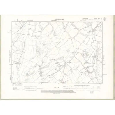 1910 Map of Lanarkshire Sheet XXVIII.NW, 1912 Print