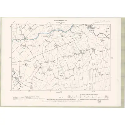 1896 Map of Lanarkshire Sheet XXX.NE, 1898 Print