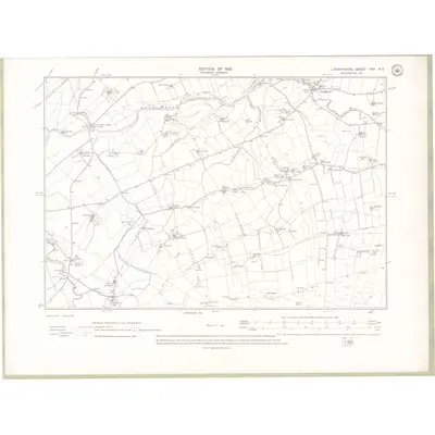 1909 Map of Lanarkshire Sheet XXX.NE, 1912 Print