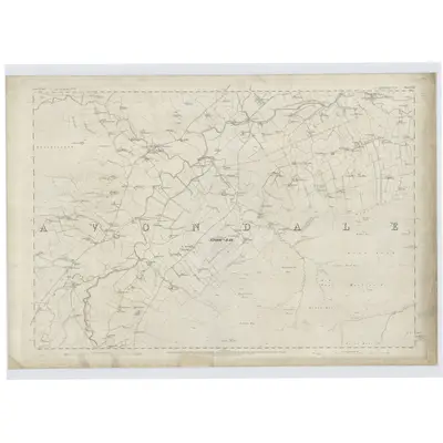 1858 Map of Lanarkshire, Sheet XXX, 1864 Print