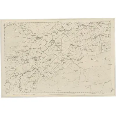 1858 Map of Lanarkshire, Sheet XXX, 1864 Print
