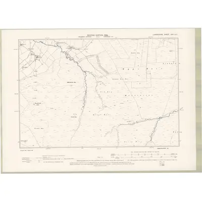 1896 Map of Lanarkshire Sheet XXX.SE, 1898 Print
