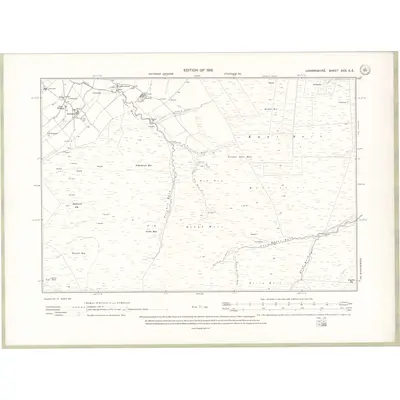 1909 Map of Lanarkshire Sheet XXX.SE, 1913 Print