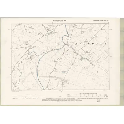 1896 Map of Lanarkshire Sheet XXX.SW, 1898 Print