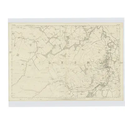 1858 Map of Lanarkshire, Sheet XXXI, 1864 Print