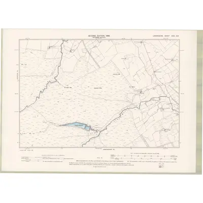 1896 Map of Lanarkshire Sheet XXXI.SW, 1898 Print