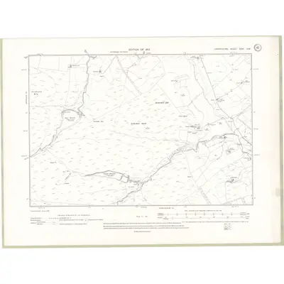 1909 Map of Lanarkshire Sheet XXXI.SW, 1912 Print