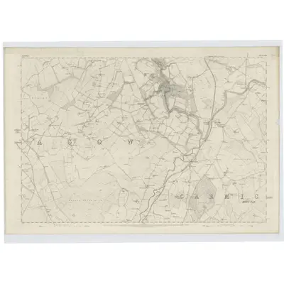 1858 Map of Lanarkshire, Sheet XXXII, 1864 Print