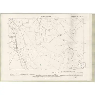 1896 Map of Lanarkshire Sheet XXXII.SW, 1898 Print