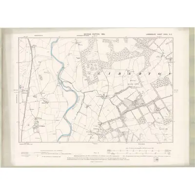 1896 Map of Lanarkshire Sheet XXXIII.NE, 1898 Print