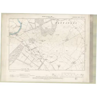 1896 Map of Lanarkshire Sheet XXXIII.NW, 1898 Print