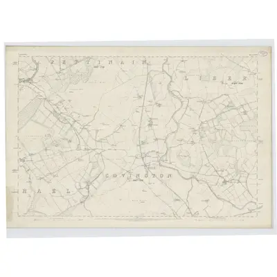 1858 Map of Lanarkshire, Sheet XXXIII, 1864 Print