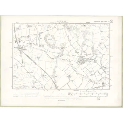 1909 Map of Lanarkshire Sheet XXXIII.SE, 1912 Print