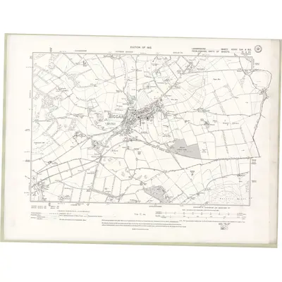 1909 Map of Lanarkshire Sheet XXXIV.SW & SE, 1912 Print