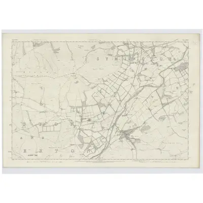 1859 Map of Lanarkshire, Sheet XXXIX, 1864 Print
