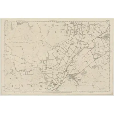 1859 Map of Lanarkshire, Sheet XXXIX, 1864 Print
