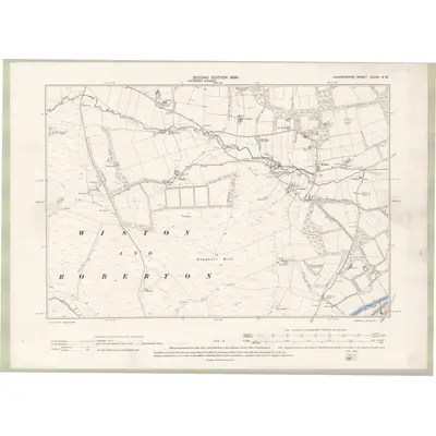 1896 Map of Lanarkshire Sheet XXXIX.SW, 1898 Print