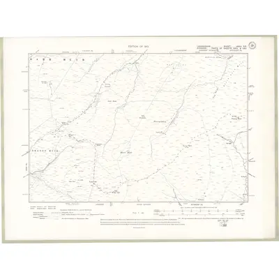 1909 Map of Lanarkshire Sheet XXXV.SE, 1913 Print