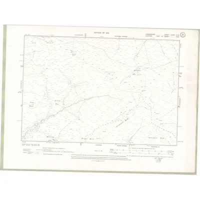 1909 Map of Lanarkshire Sheet XXXVI.NE, 1912 Print