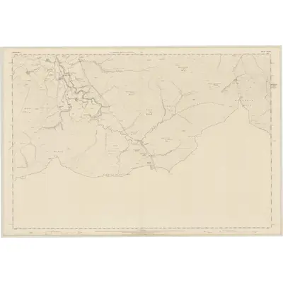 1858 Map of Lanarkshire, Sheet XXXVI, 1864 Print