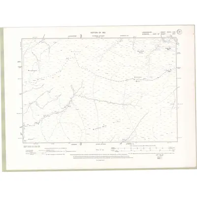 1909 Map of Lanarkshire Sheet XXXVI.SW, 1913 Print