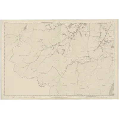 1858 Map of Lanarkshire, Sheet XXXVII, 1864 Print