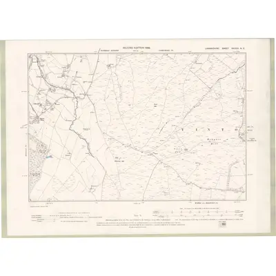 1896 Map of Lanarkshire Sheet XXXVIII.NE, 1898 Print
