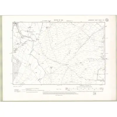 1909 Map of Lanarkshire Sheet XXXVIII.NE, 1912 Print