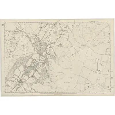 1858 Map of Lanarkshire, Sheet XXXVIII, 1864 Print
